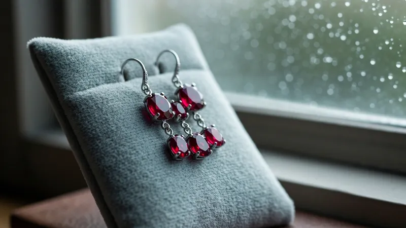 Boucle d'oreille pendante rubis : comment choisir ?