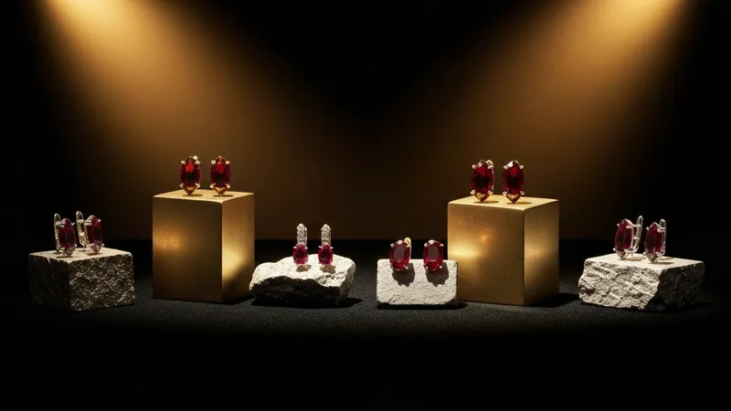 Matières boucles d'oreilles rubis : guide complet